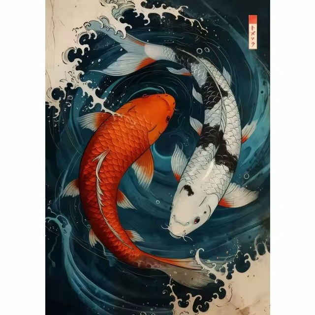Quadro geisha cartoon