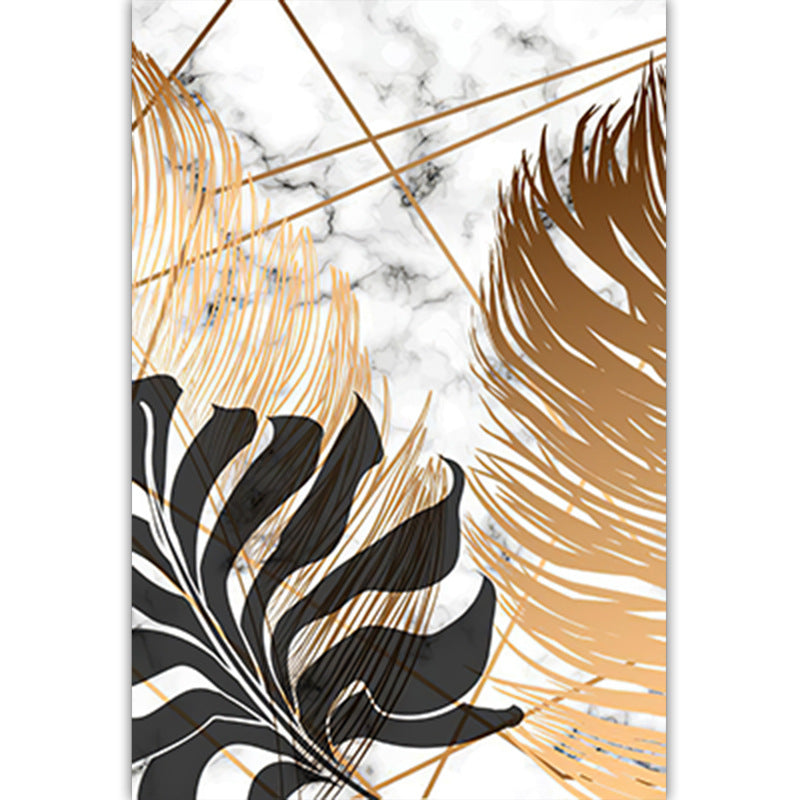 Quadro monstera piume nordico