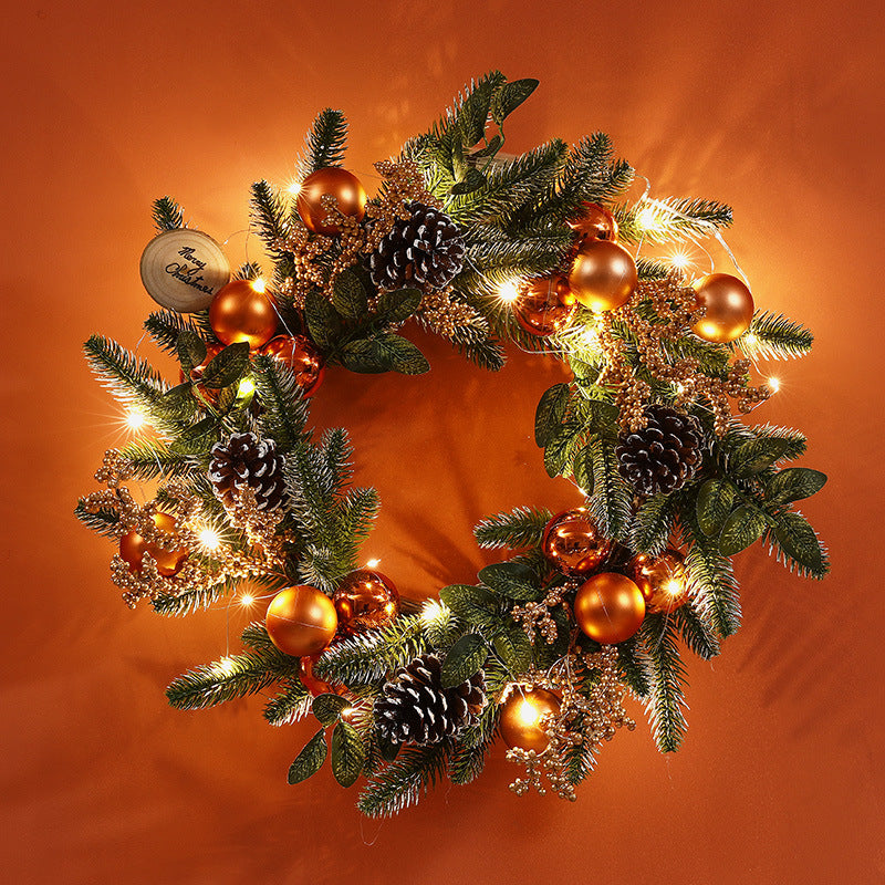 Ghirlanda Natale in Rafia
