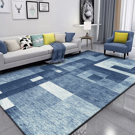 Tappeto blocchi geometrici grigio e bianco