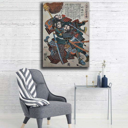 Quadro su tela Guerriero samurai giapponese