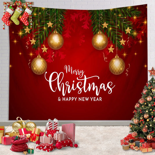 Arazzo Natale con alberi e regali
