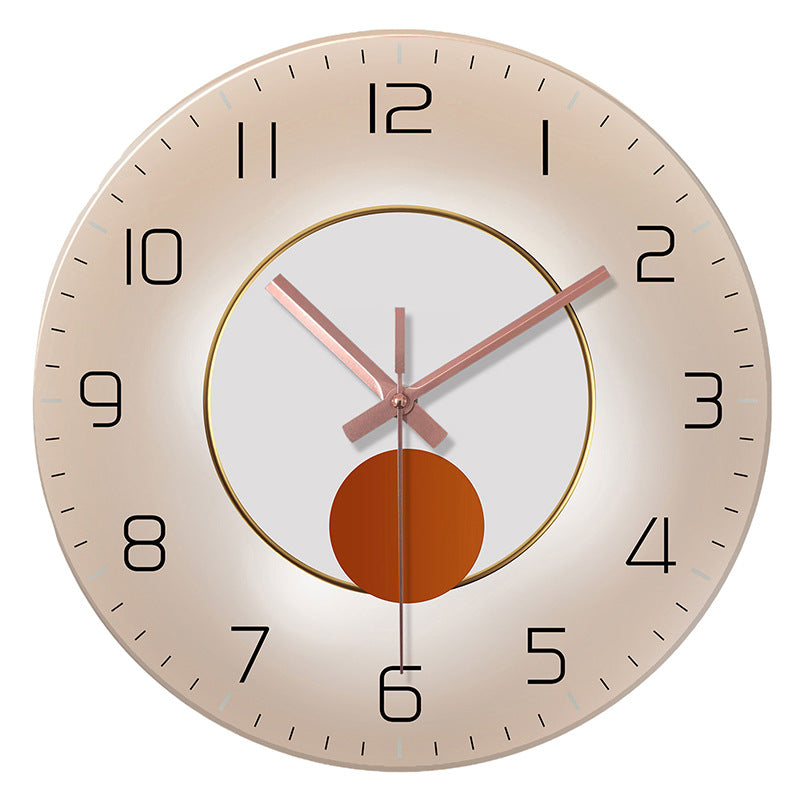 Orologio da parete Luna sole dorato
