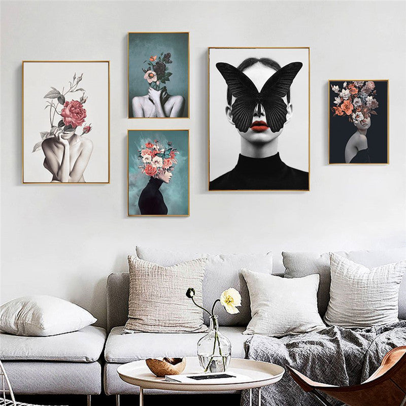Quadro Floreale Astratto