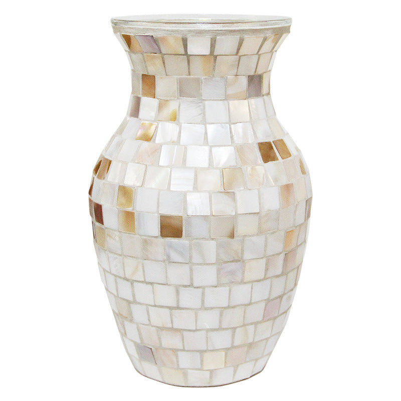 Vaso vetro nordico conchiglie