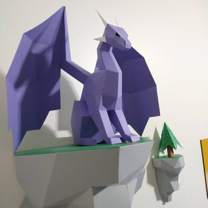 Scultura Drago Carta