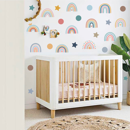 Adesivo murale Arcobaleno con stelle