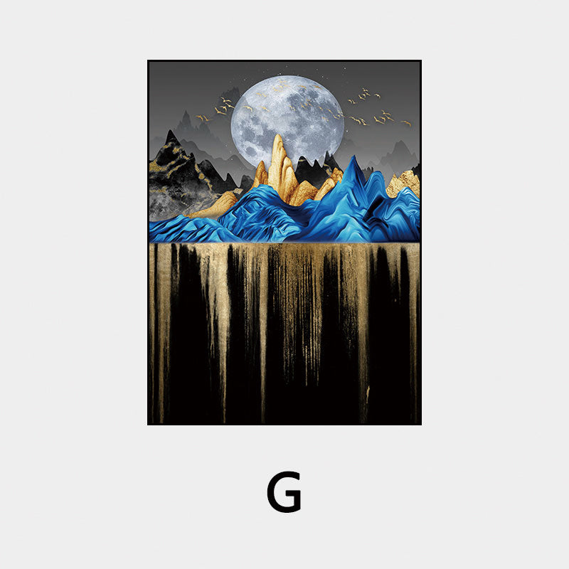 Quadro Luna e Alberi