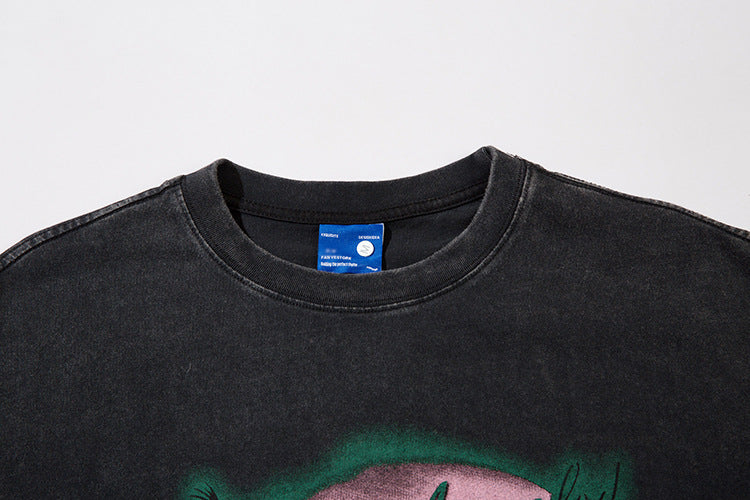 T-shirt Uomo Stampa Dipinta