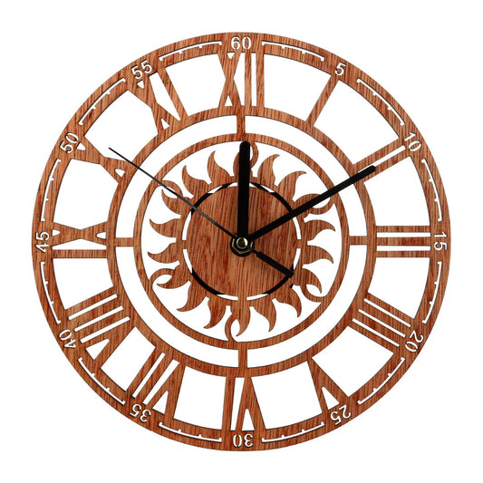 Orologio da parete Legno numeri romani