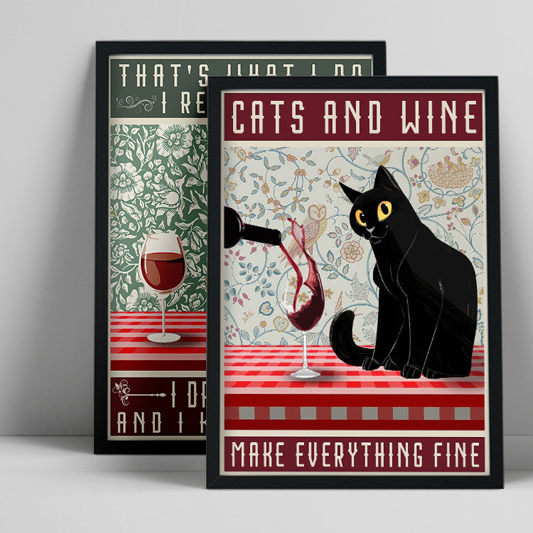 Quadro gatto vintage