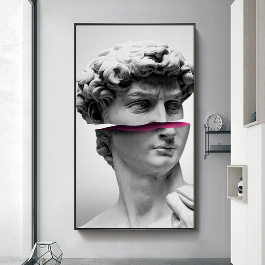 Quadro su tela Busto classico manipolato