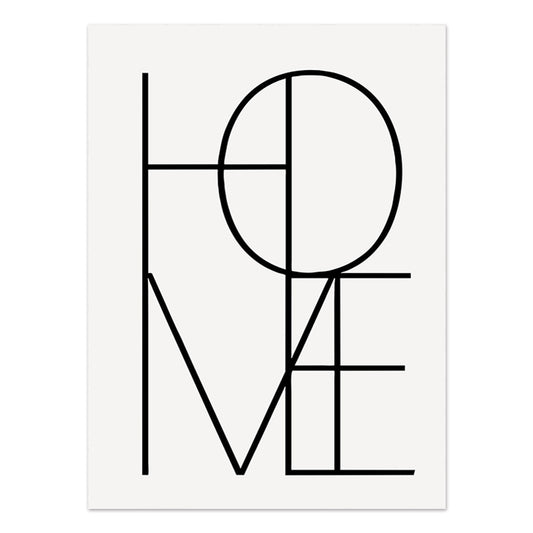Poster Forme astratte e volti