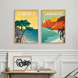 Poster Spiaggia e città