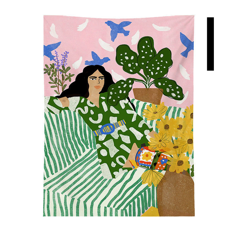 Tappezzeria Illustrazione Ragazza