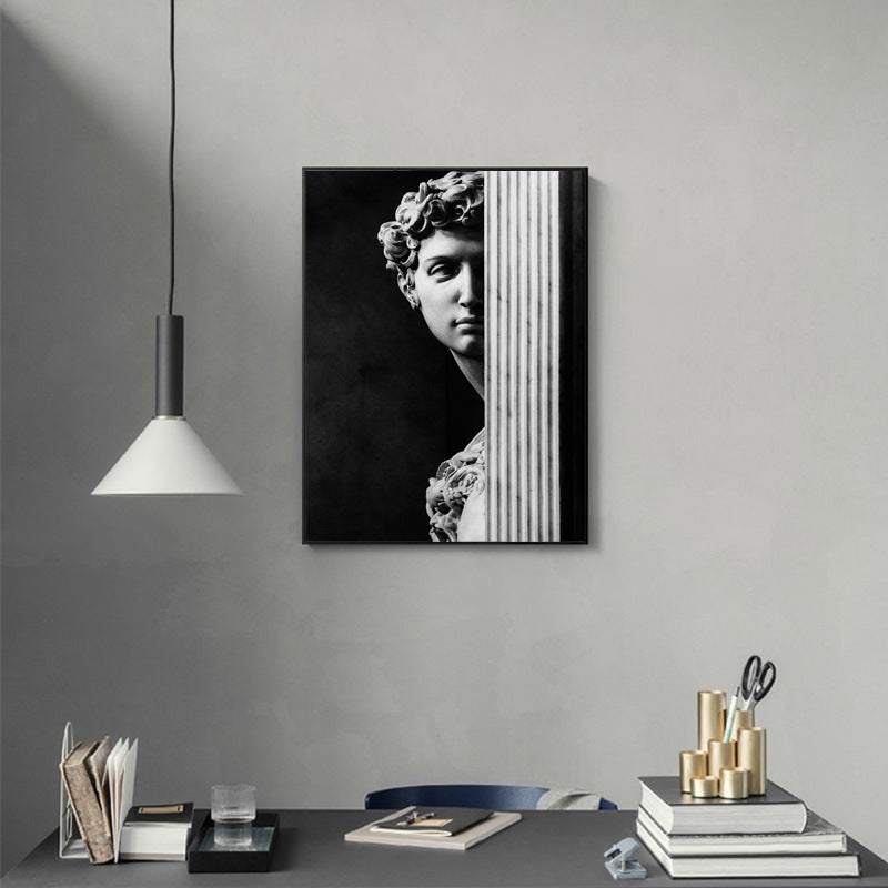 Quadro decorativo nordico a griglia