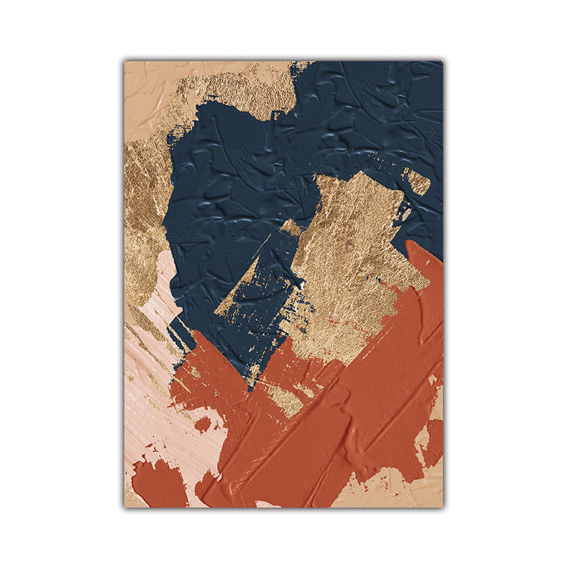 Quadro astratto blu e rosso