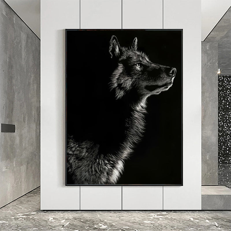 Quadro Bianco Nero Animali