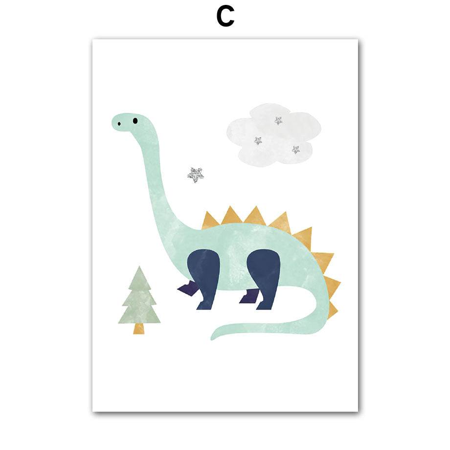 Quadro Dinosauro Cartoon