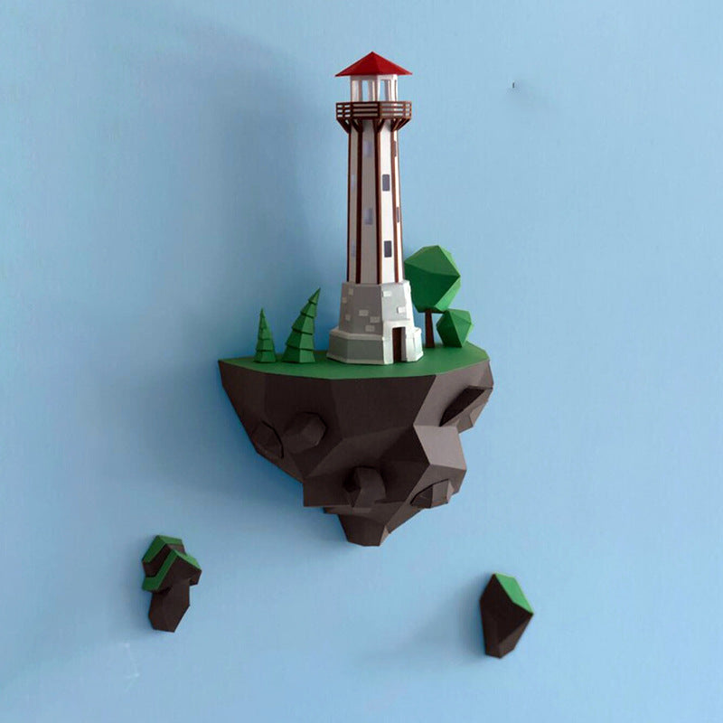 Decorazione faro in carta