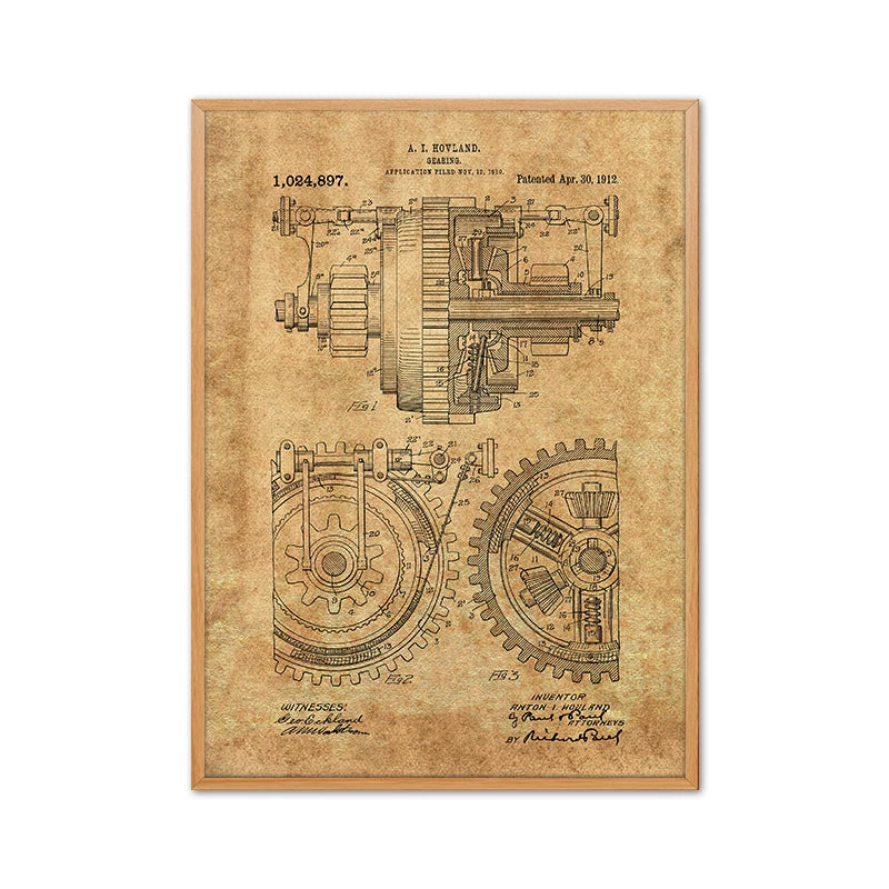 Quadro ingranaggi industriale