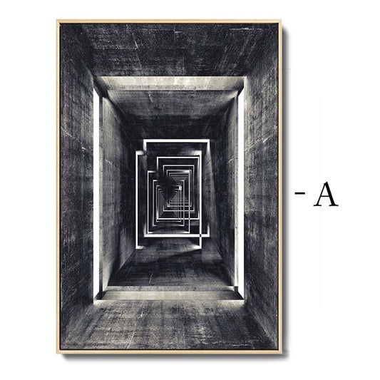 Quadro su tela Scala a spirale rossa