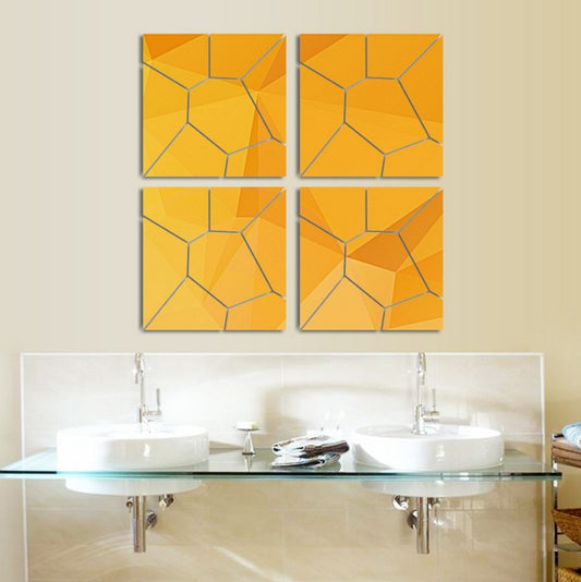 Adesivo murale Motivo geometrico e specchi