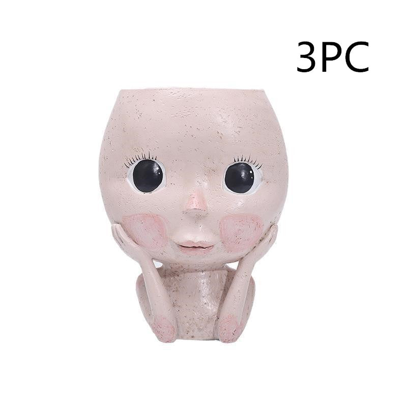 Vaso Decorativo Testa Donna
