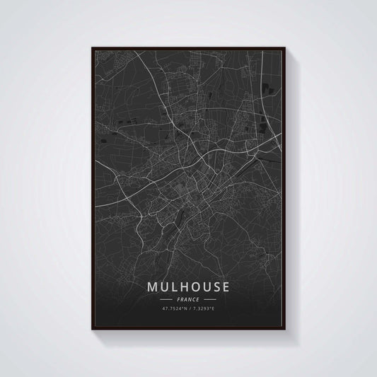 Poster Mappa di Montpellier