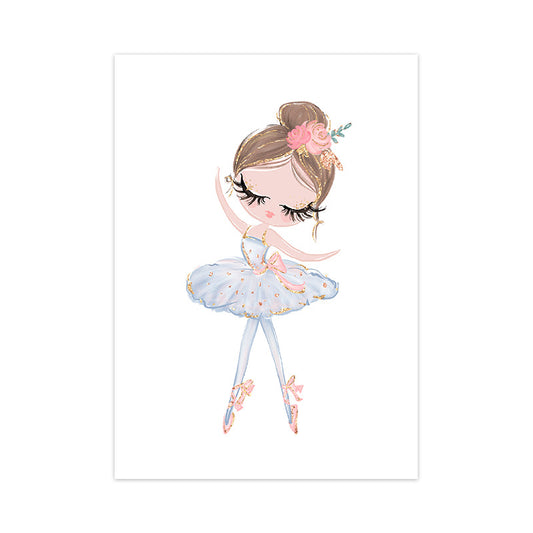 Quadro su tela Ballerina e cigno