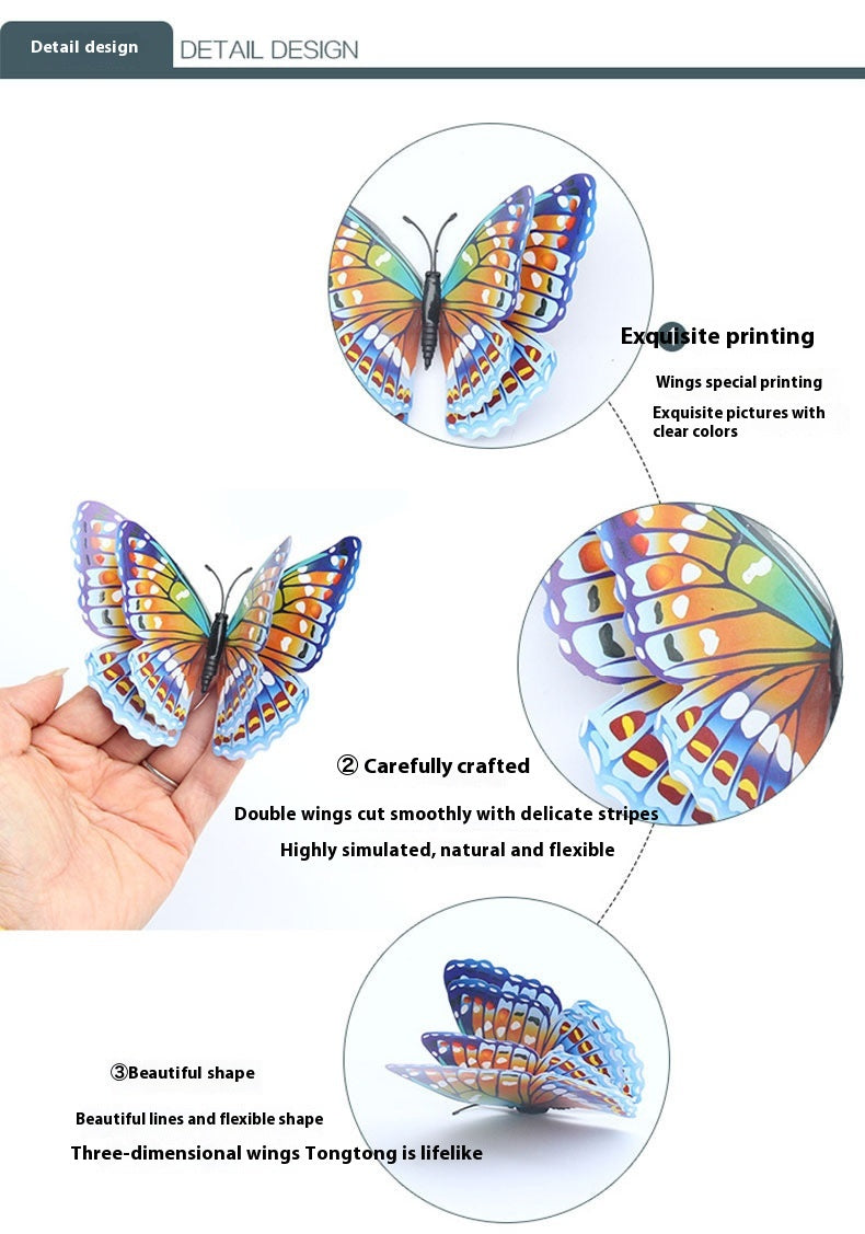 Adesivi farfalle luminose