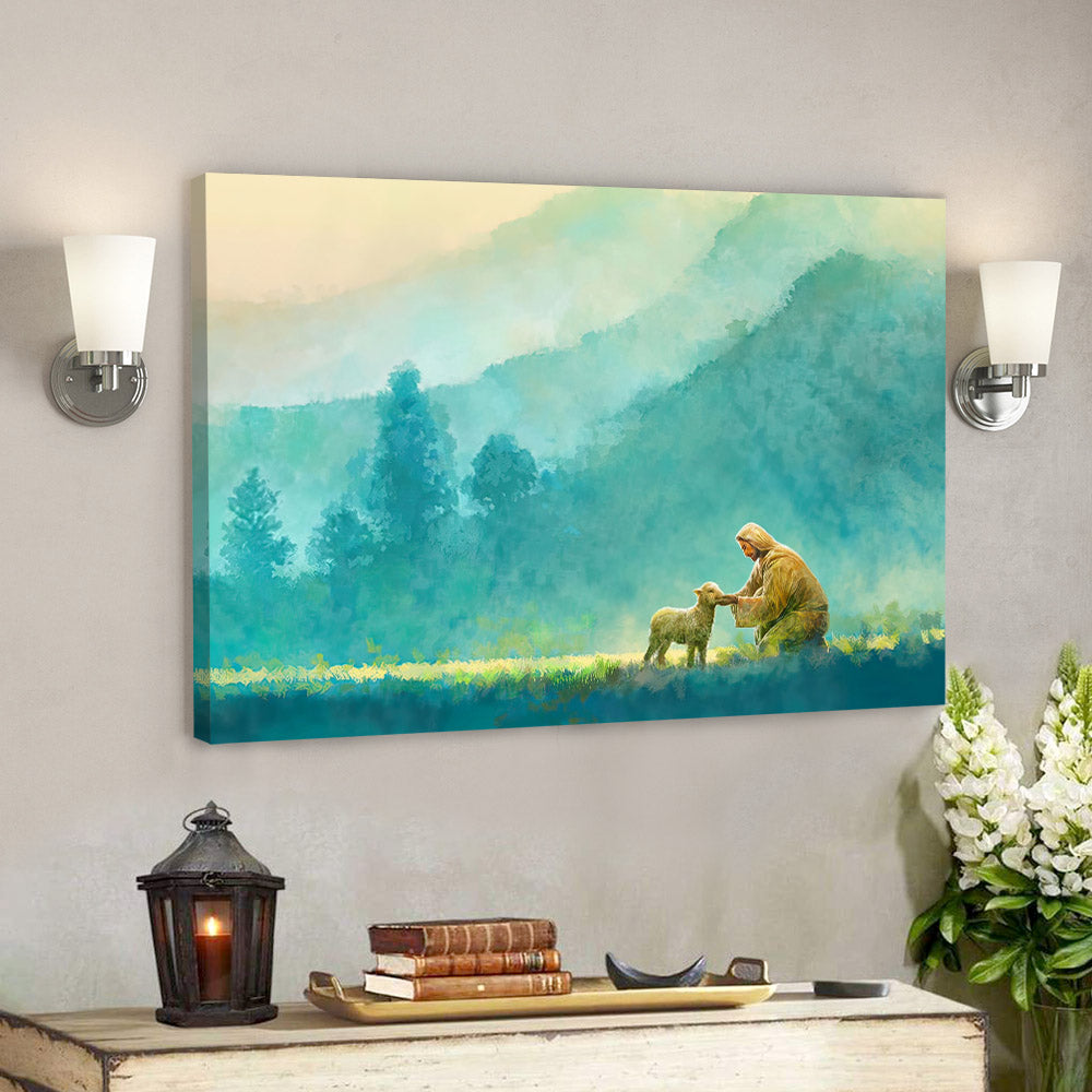 Poster Gesù e agnello