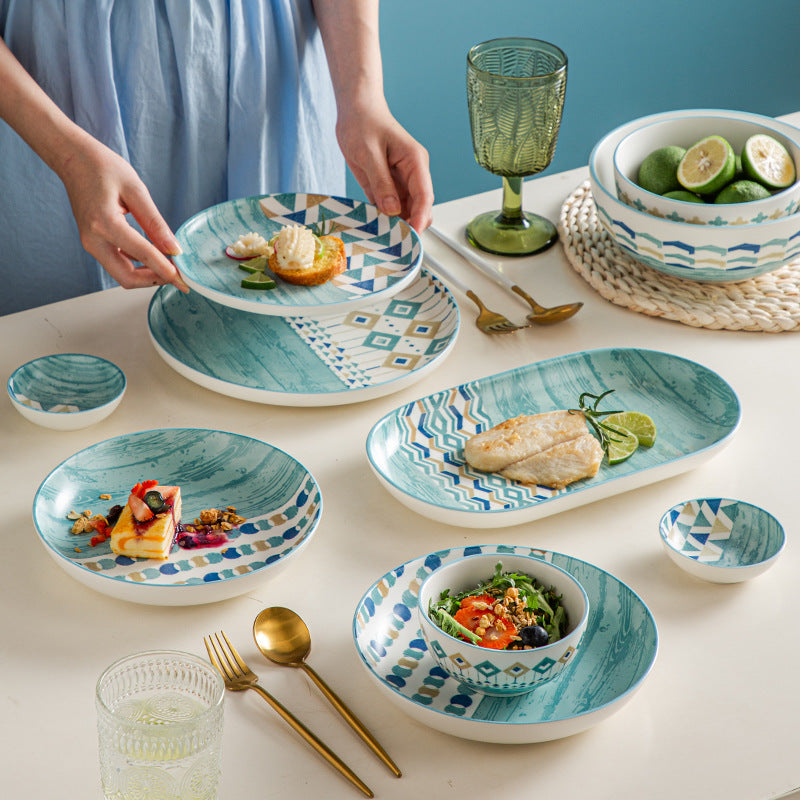 Servizio piatti ceramica