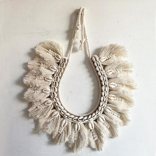 Arazzo Composizione tessile con fiori e foglie