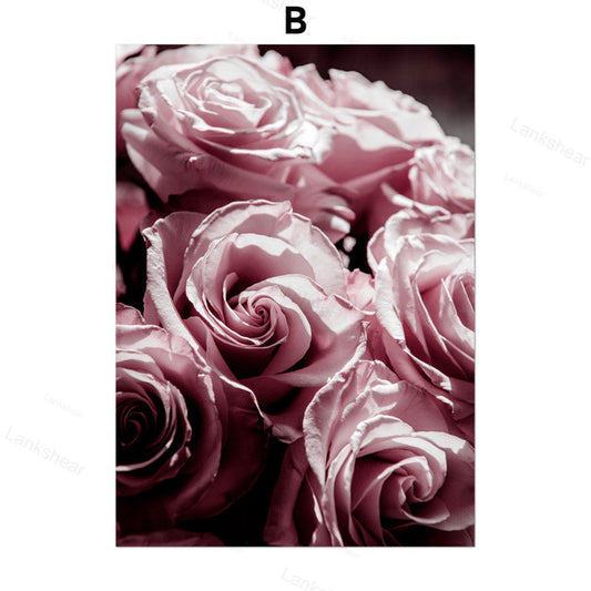 Quadro su tela Peonia bianca con foglie sfuocate