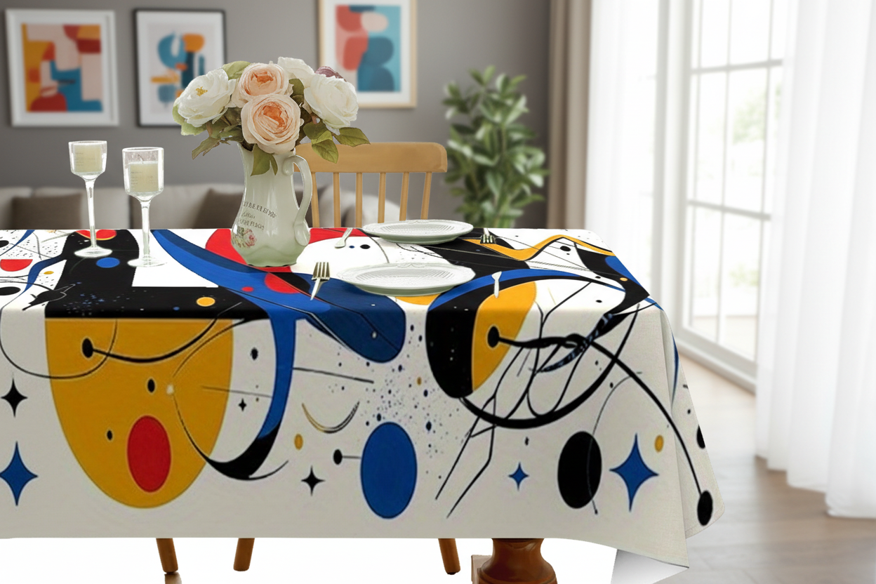 Tovaglia Mirò ambientata