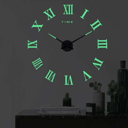 Orologio da parete Numeri romani neon