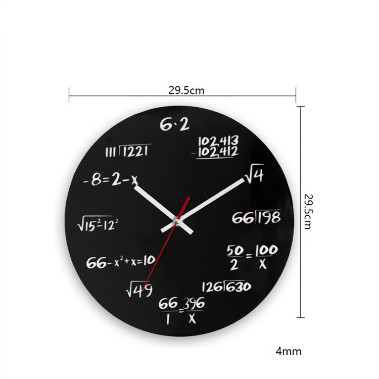 Orologio da parete Formule matematica orologio
