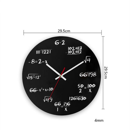 Orologio da parete Formule matematica orologio