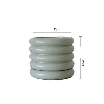 Vaso Ceramica Argentato