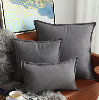 Cuscino con balza stile nordico