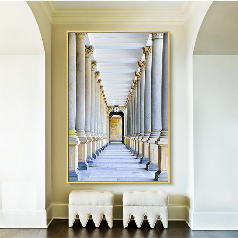 Poster Paesaggio architettonico bianco e nero