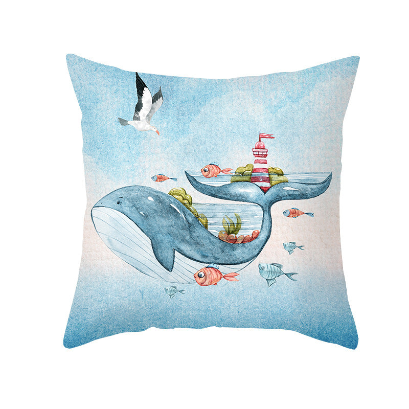Federa cuscino creature marine