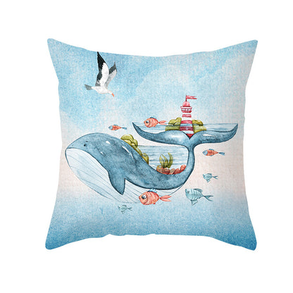 Federa cuscino creature marine