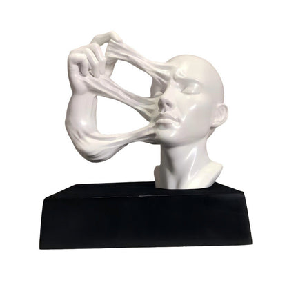 Testa astratta resina