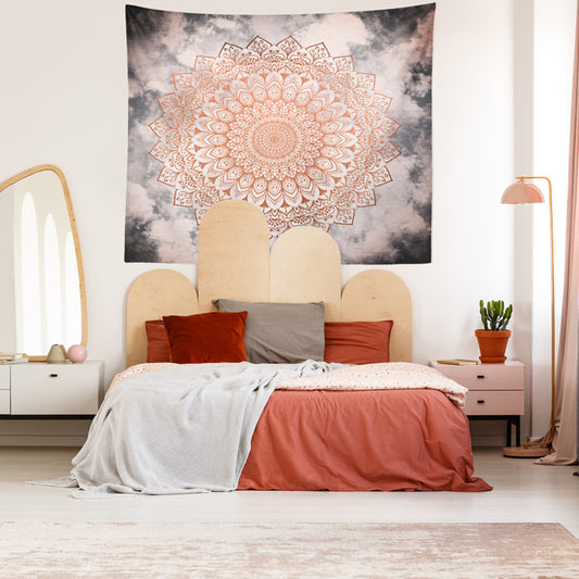 Arazzo Mandala con fiori