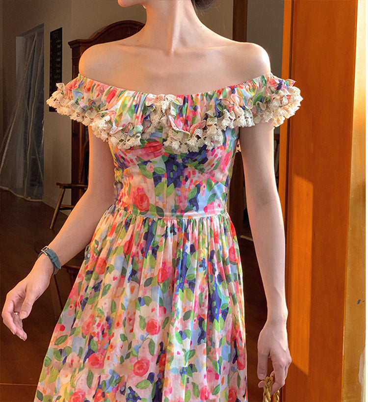 Vestito Stampa Dipinto
