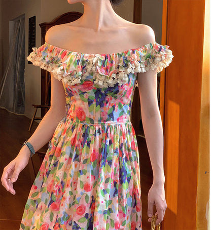 Vestito Stampa Dipinto