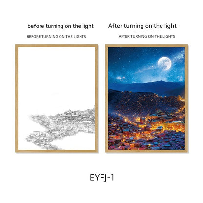 Quadro città di notte