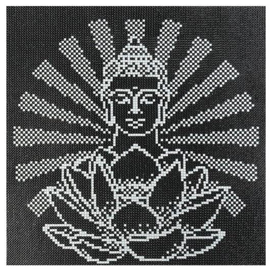 Quadro su tela Figura pixel art con corona